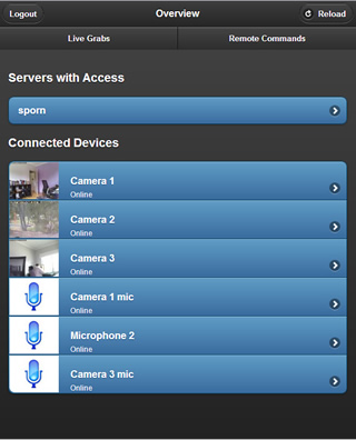 iSpy mobile works on iOS, Android and Windows Phone 7