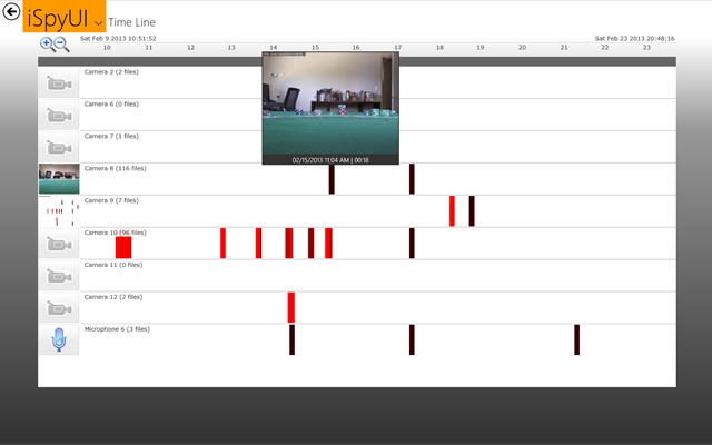 Windows 8 viewer application (timeline)