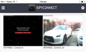 iSpyPRO mobile video wall view
