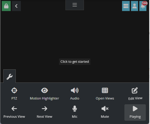 Interfaccia di Agent DVR
