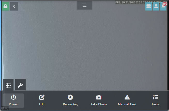 Controlli della telecamera di Agent DVR