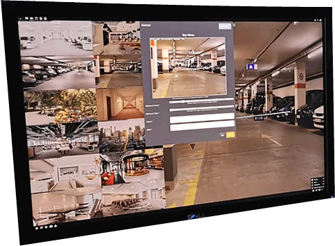 Agent live view with rotating focus camera and trip wires