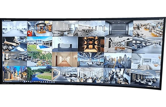 Agent live grid view with 24 cameras
