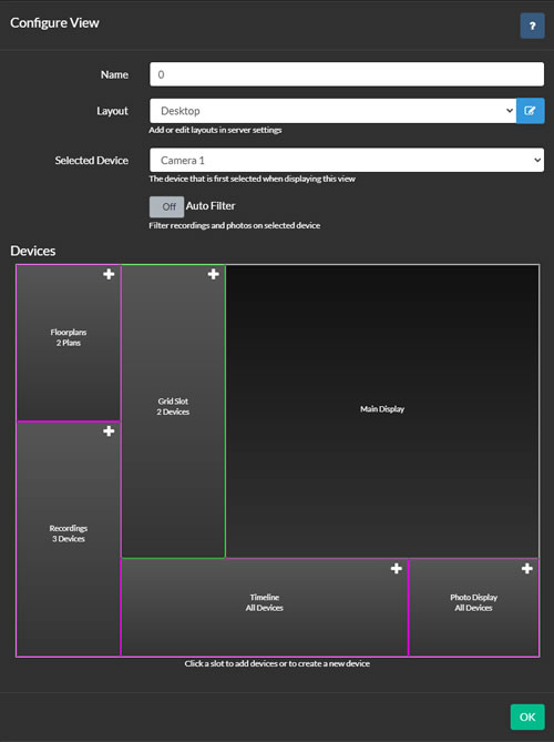 Configurazione di una visualizzazione