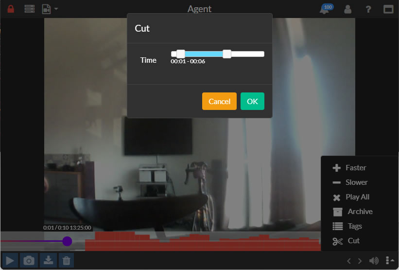Editing recordings in Agent DVR