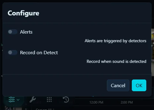 تكوين جهاز الصوت في Agent DVR