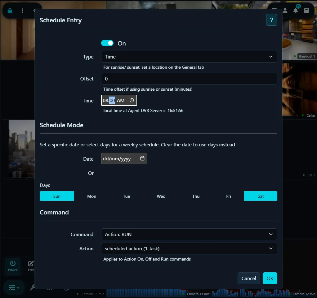 Schedule Actions